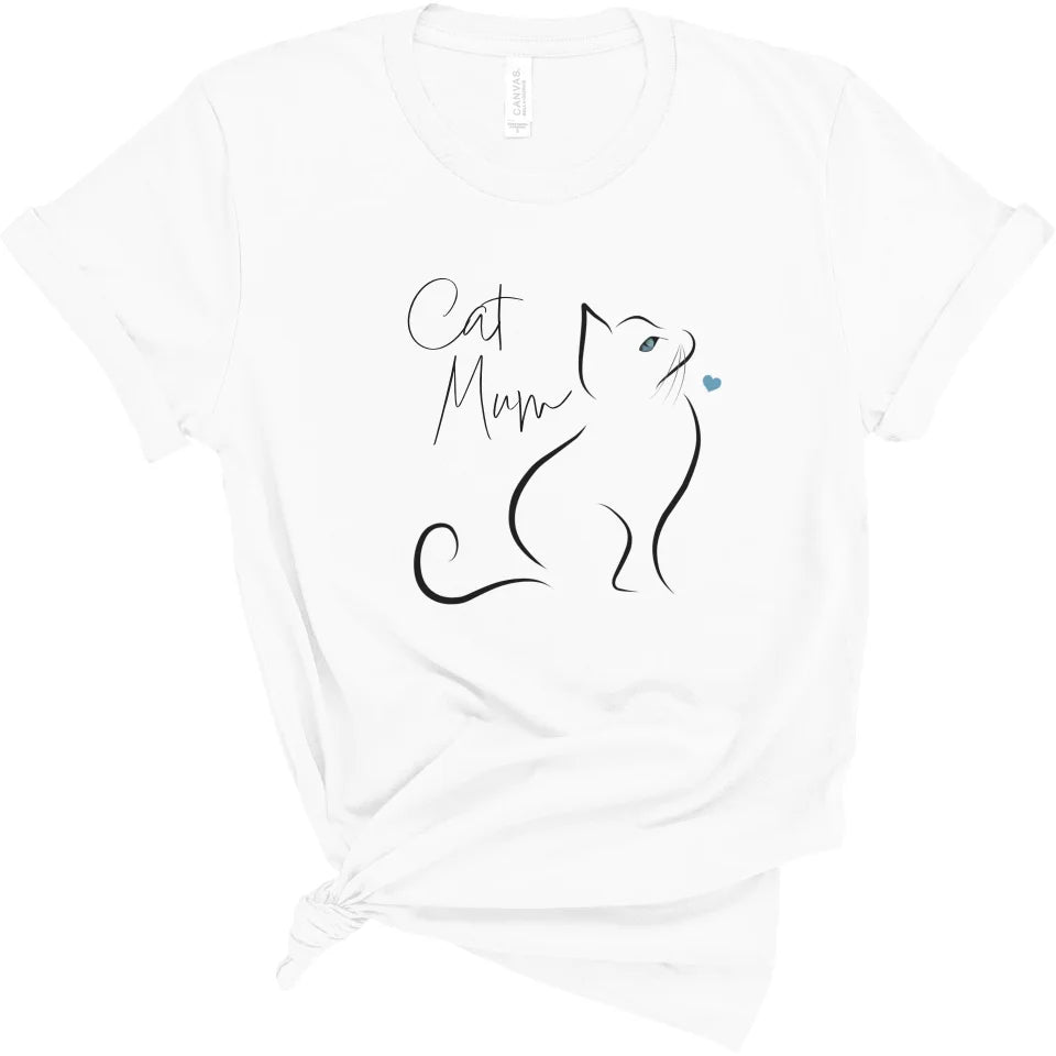 Sleek cat outline shirt