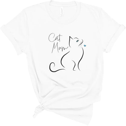 Sleek cat outline shirt