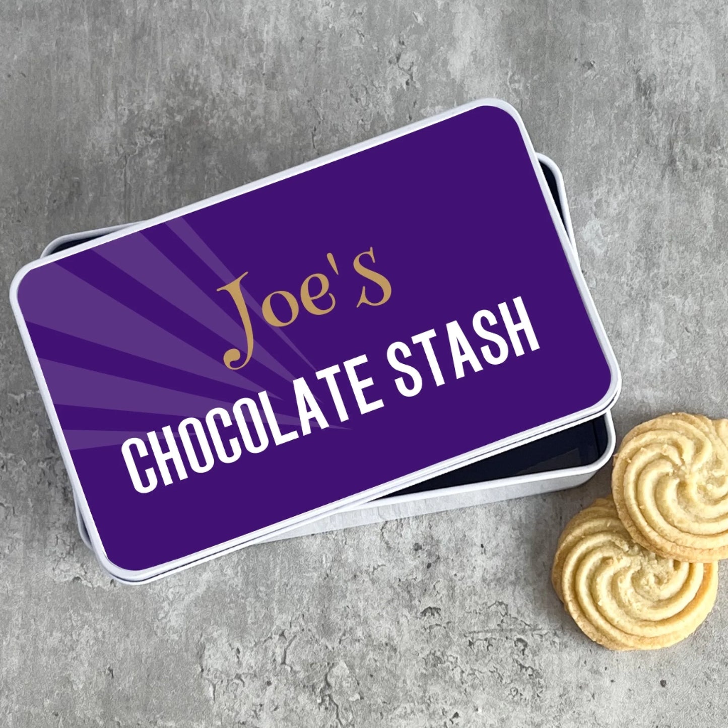 Personalised Treat gift for birthdays chocolate stash Thinking of you / celebration