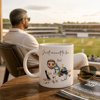 Personalised coffee mug for cricket players and coaches
