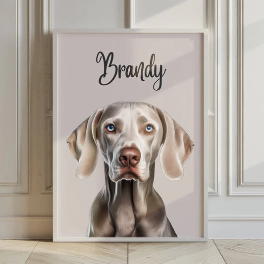 Custom dog print with name