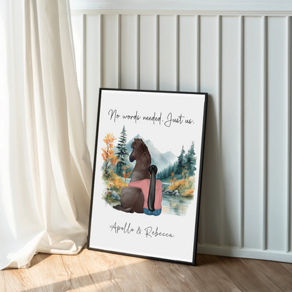 horse friendship wall art UK