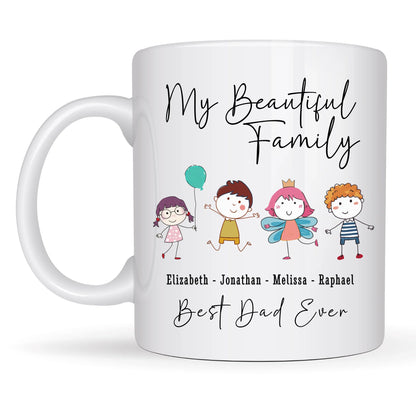 Custom family mug gift for parents or grandparents
