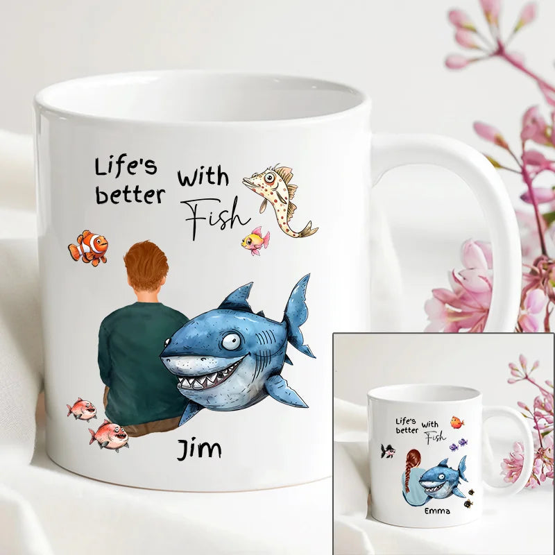 Life’s Better With Fish Personalised Mug