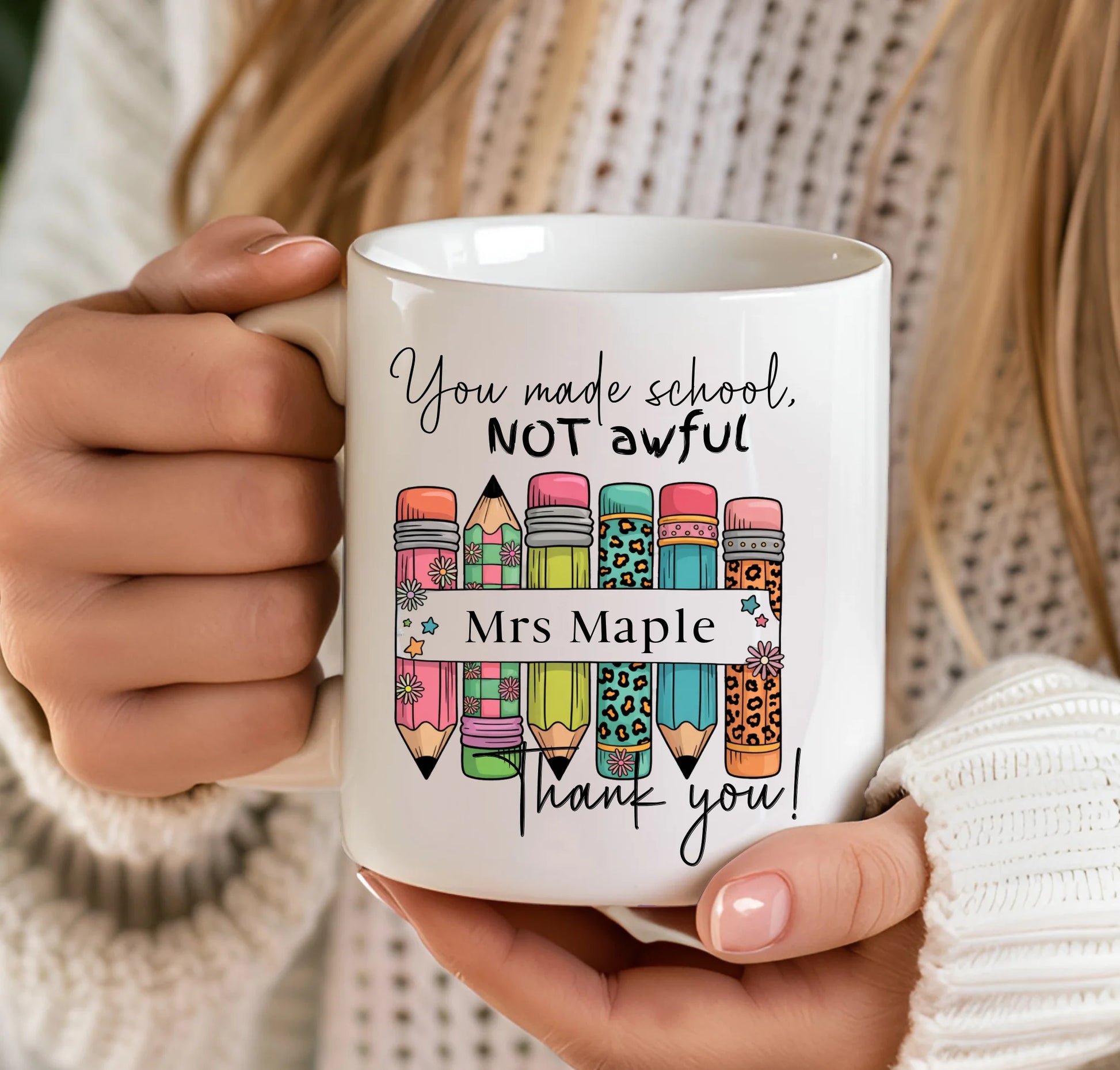 End of term teacher present UK
