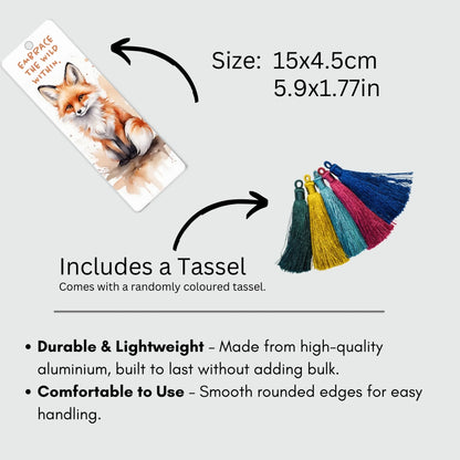 Product info FOR fun thank you bookmark with colourful background