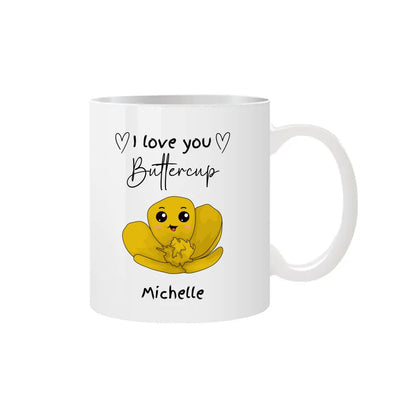 Fun and quirky I Love You personalised mug