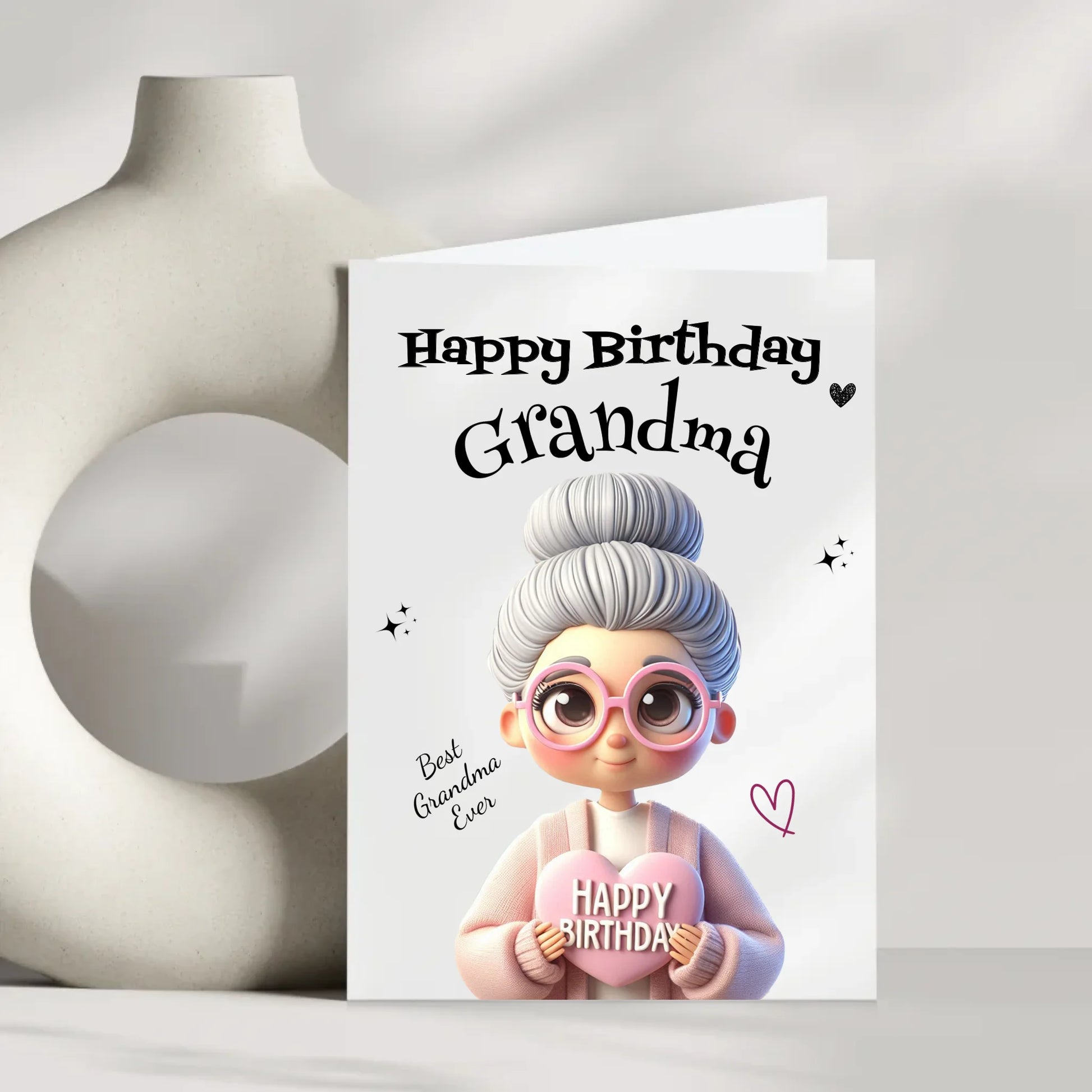 Cute nannie birthday card