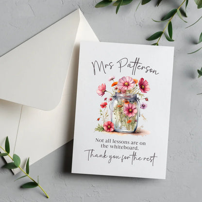 thank you card for teacher UK