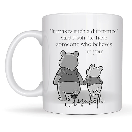 Pooh and Piglet mug gift for teacher