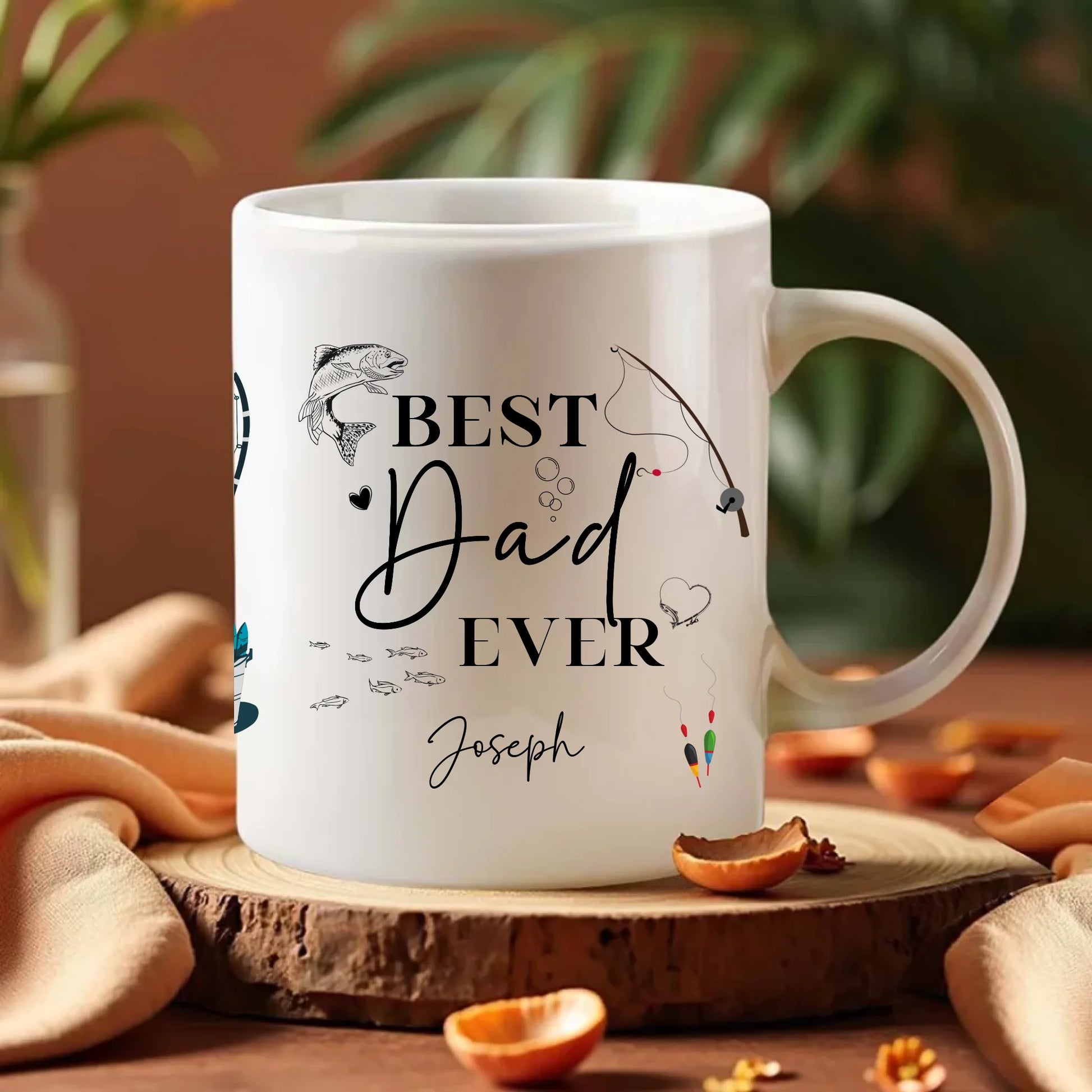 Best fishing gifts for Father’s Day – custom mug