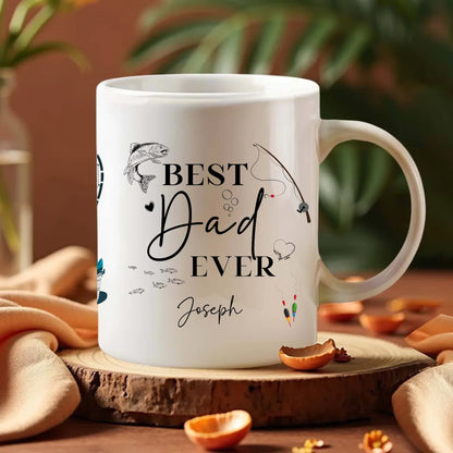 Best fishing gifts for Father’s Day – custom mug