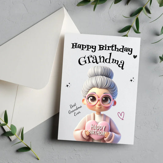 custom name birthday card pink heart