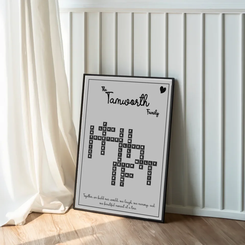 Personalised Family Name Wall Art