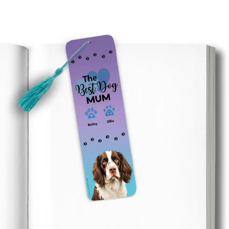 customisable bookmark for dog owners WITH DOGS NAME