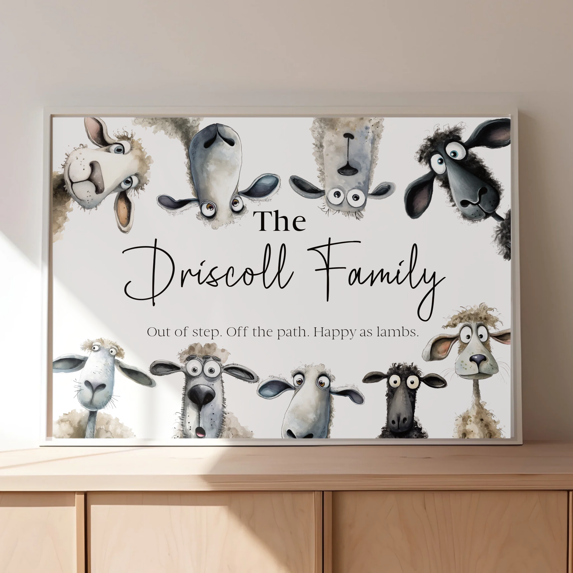 sheep-family-print custom quote