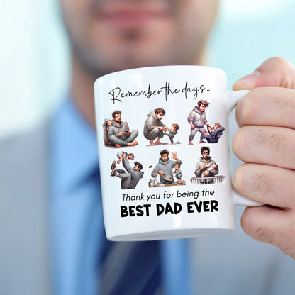 Bath Time with Dad Mug Art