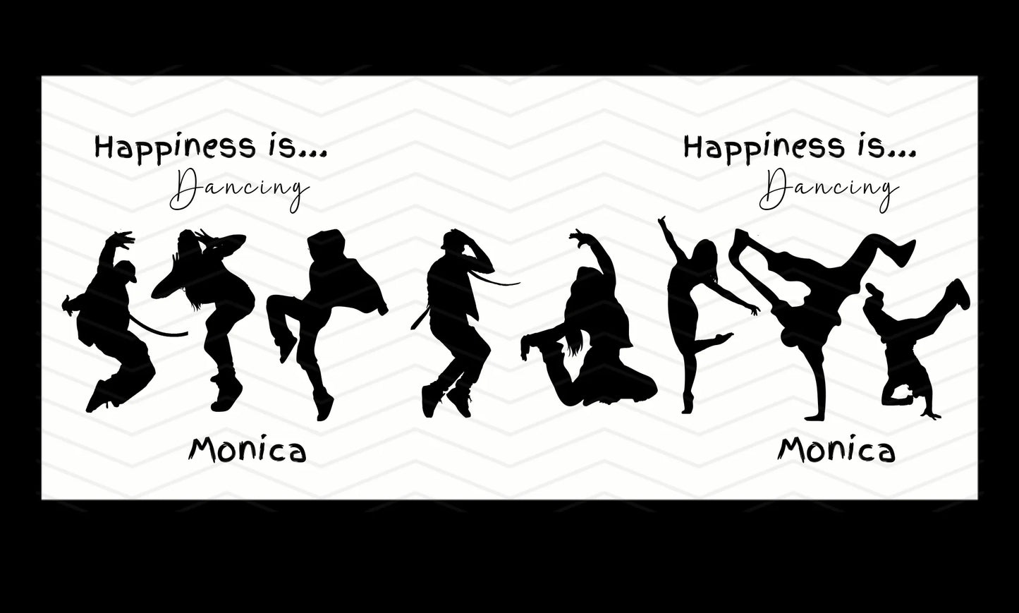 dance poses personalised mug