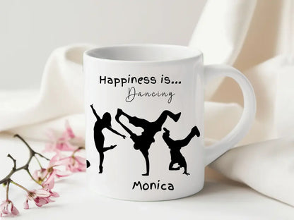 dance move silhouette mug