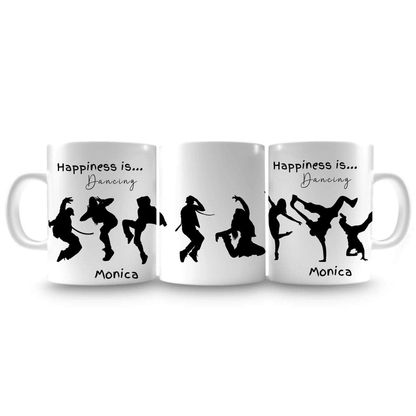 dance poses personalised mug