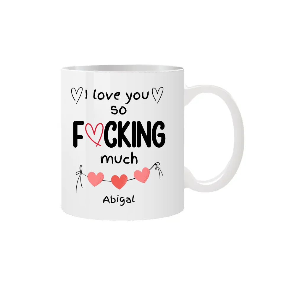 Personalised Swear Word Mug for Him or Her