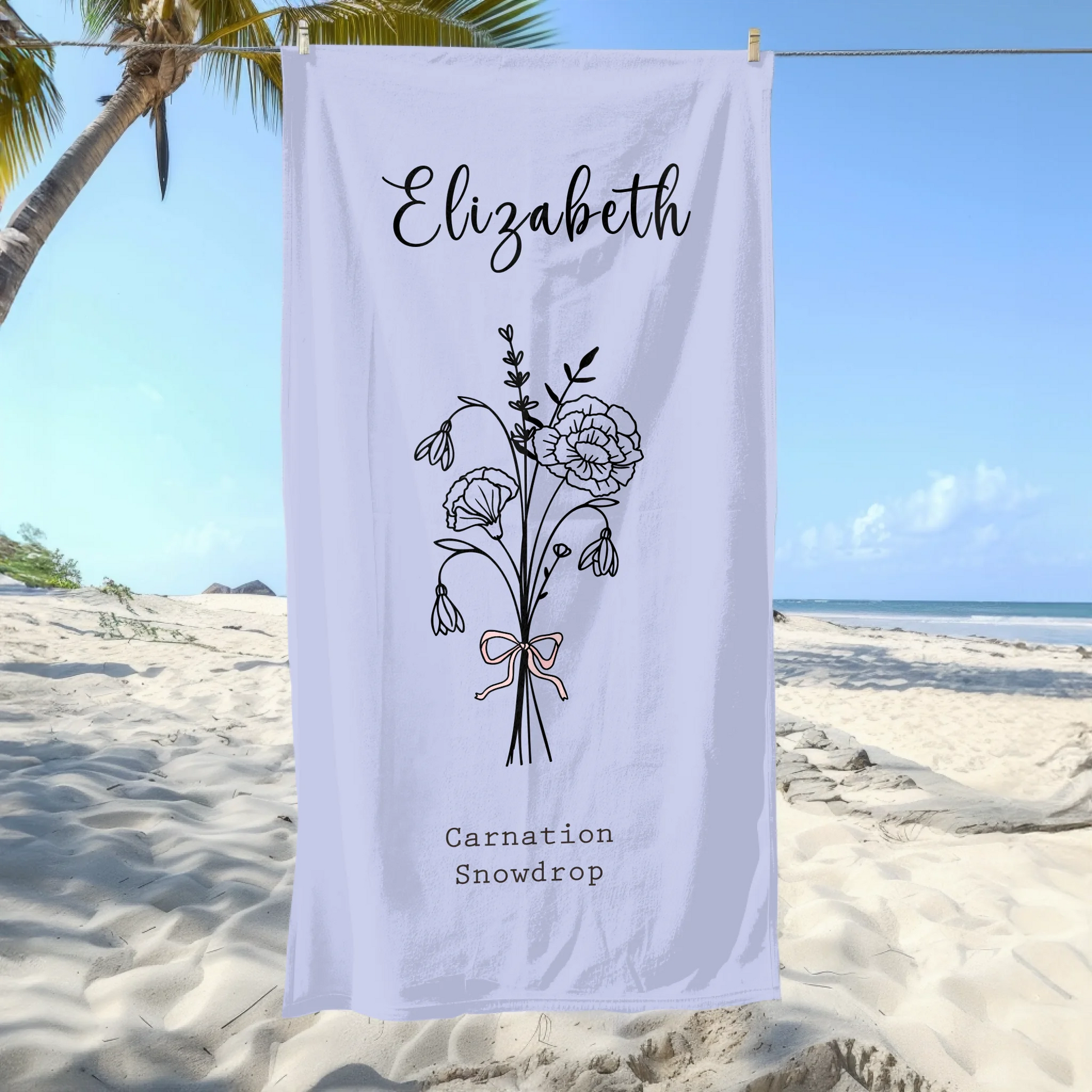 Quick dry birthday towel UK