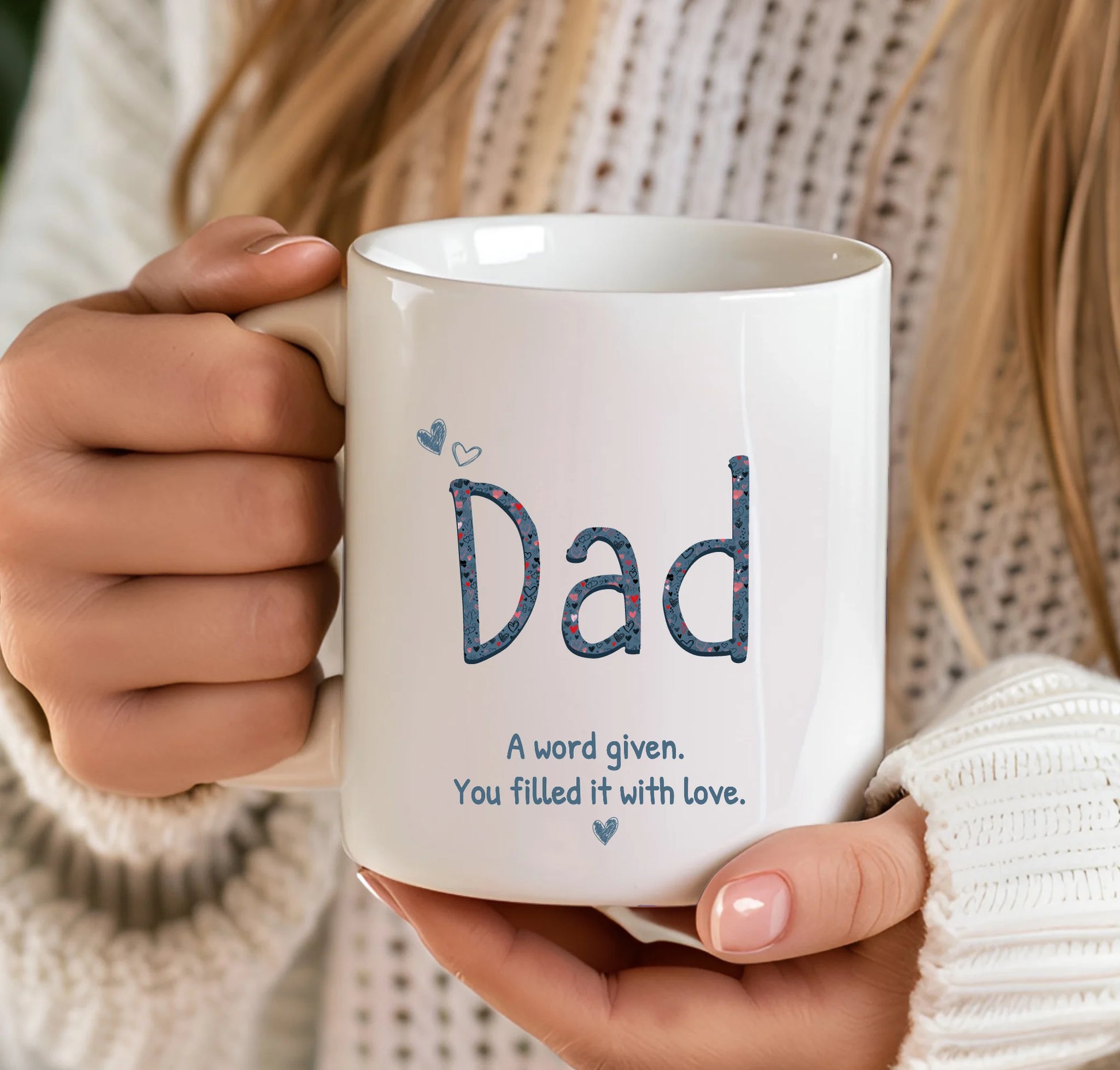 Personalised father sentimental mug for UK gifting