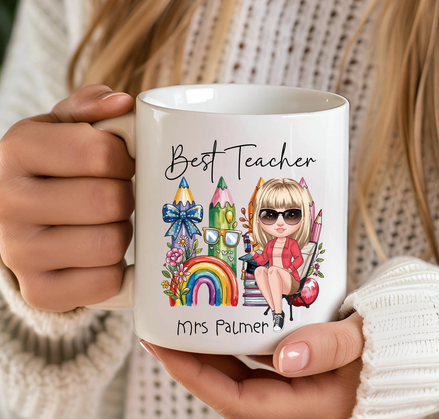 Cute teacher thank you mug UK