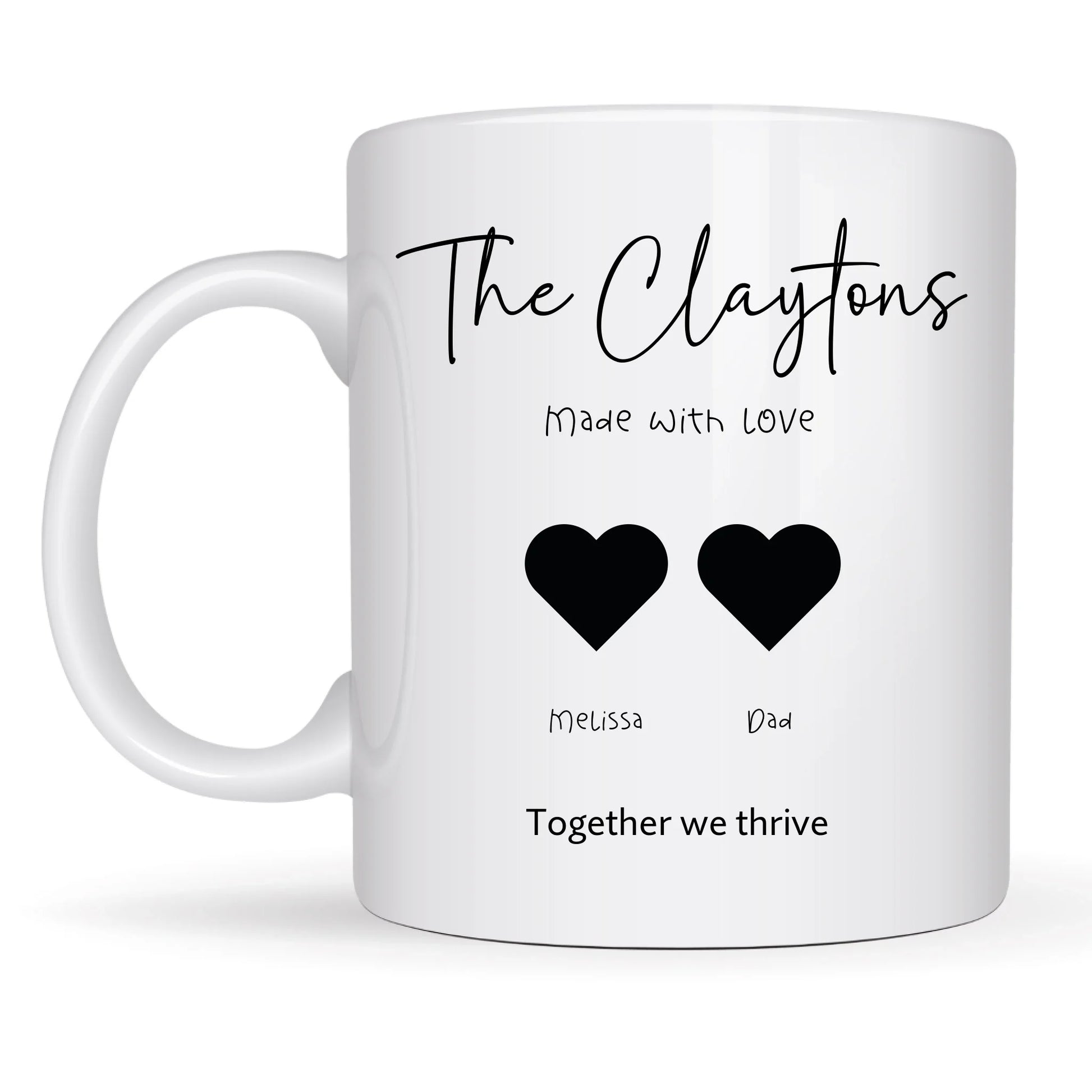 birthday gift personalised family mug