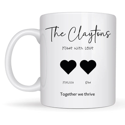 birthday gift personalised family mug