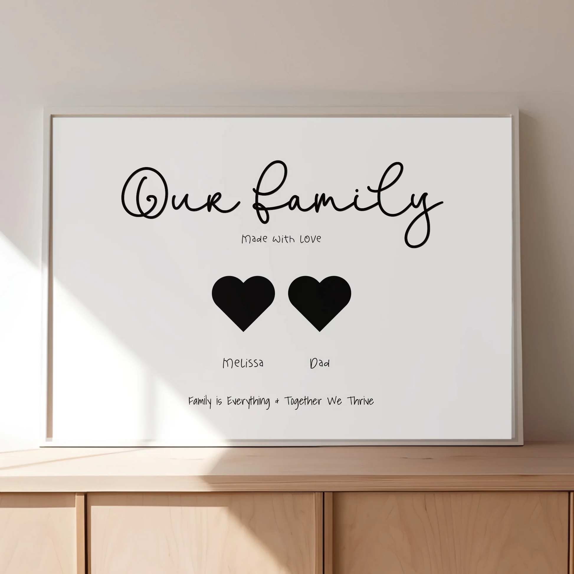 Gift for Mum from children print