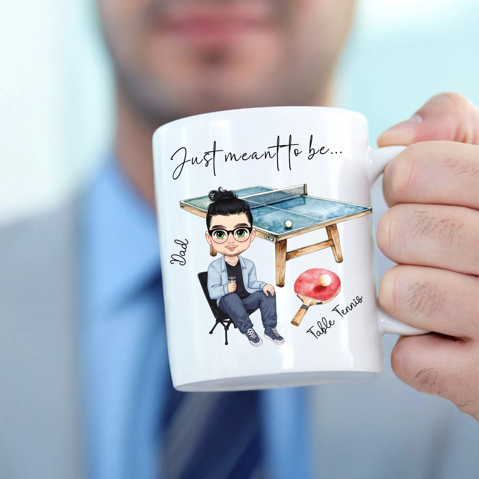 birthday gift mug for table tennis enthusiast