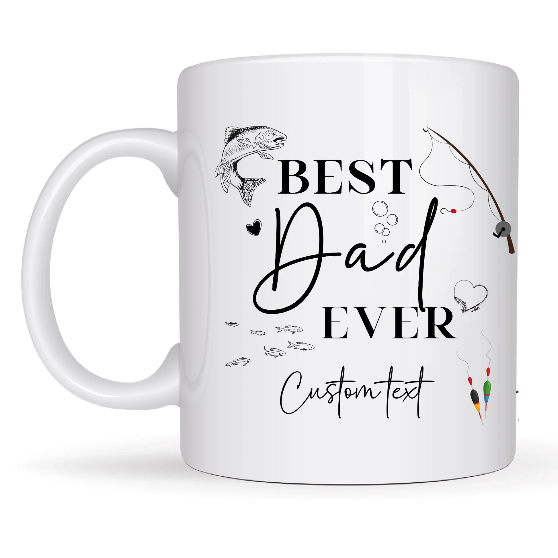 Tea or coffee mug for dads who love fishing