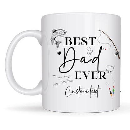 Tea or coffee mug for dads who love fishing