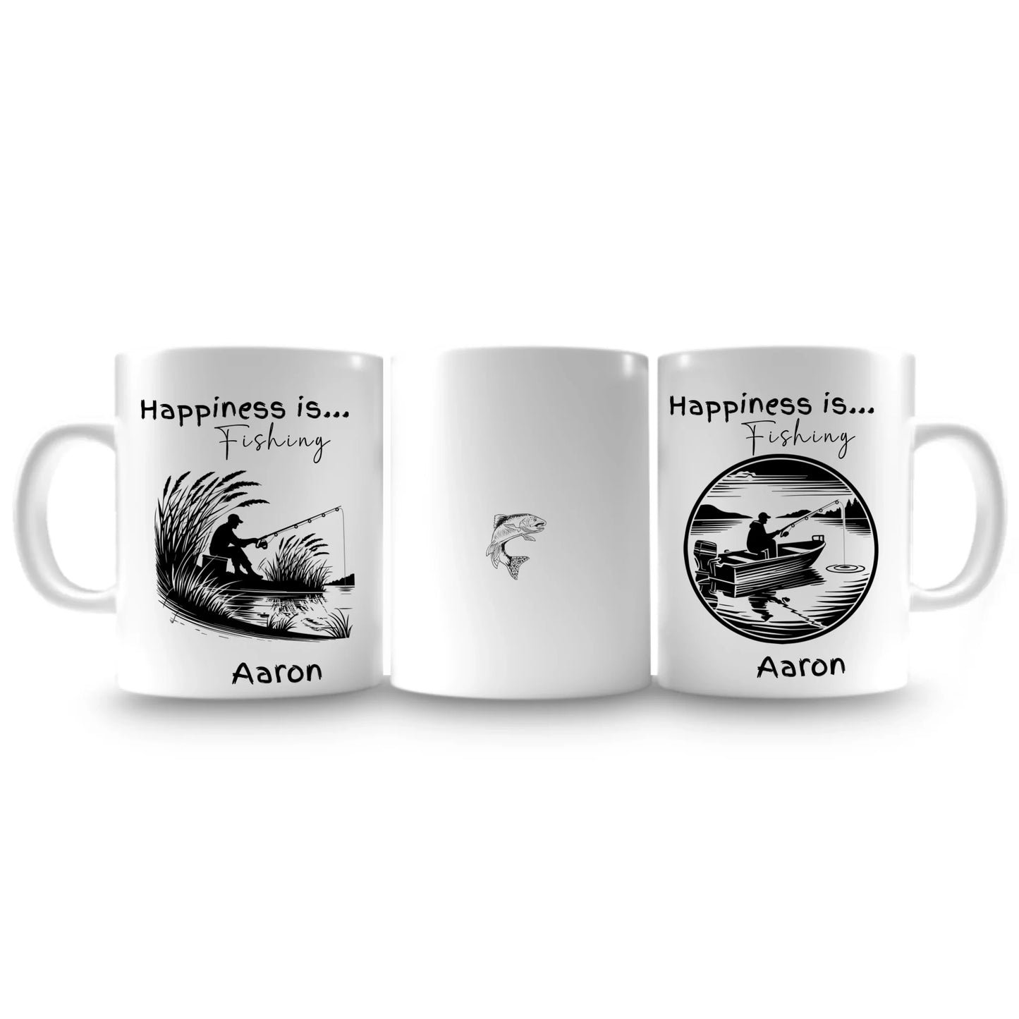 Unique fishing lover’s mug with name option