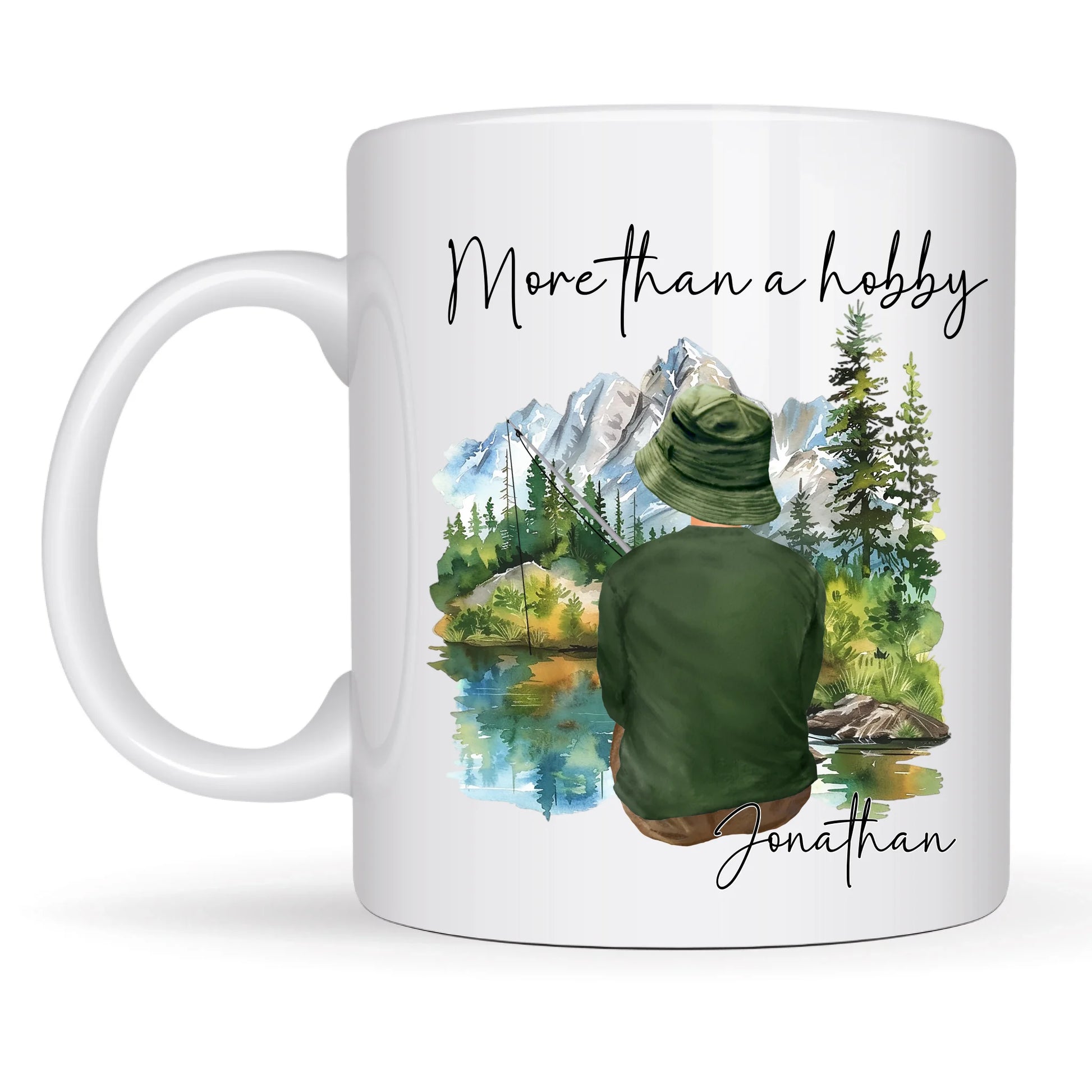 Customisable fisherman gift mug