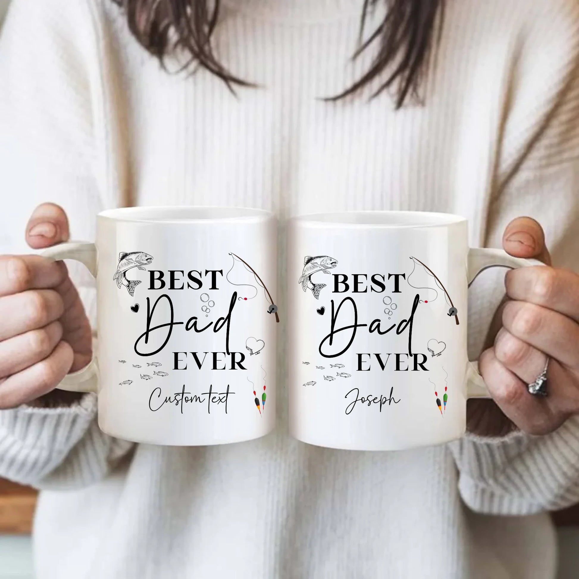 Personalised mug for fisherman dad – UK gift idea
