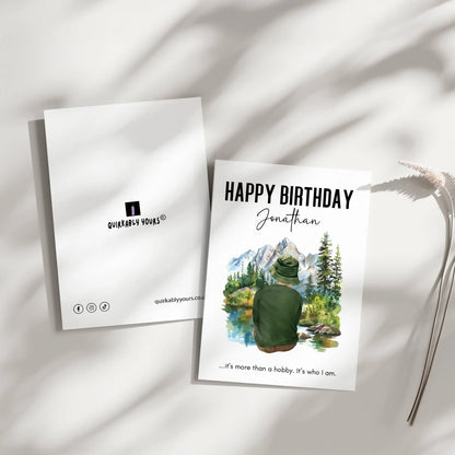 Fishing themed birthday card