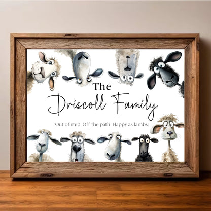 flock of sheep art