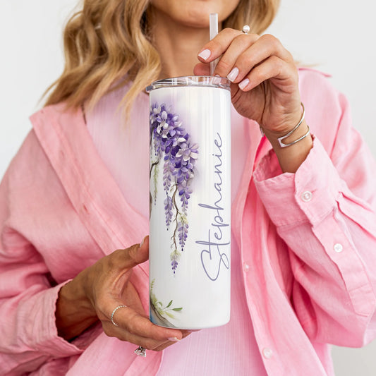 personalised wisteria travel cup