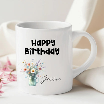 Floral mug gift for her