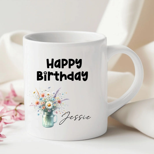 Floral mug gift for her