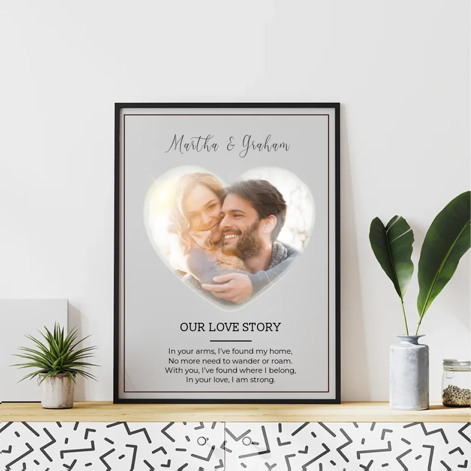 heart-shaped romantic photo gift