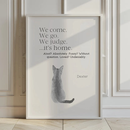 funny personalised cat gift UK