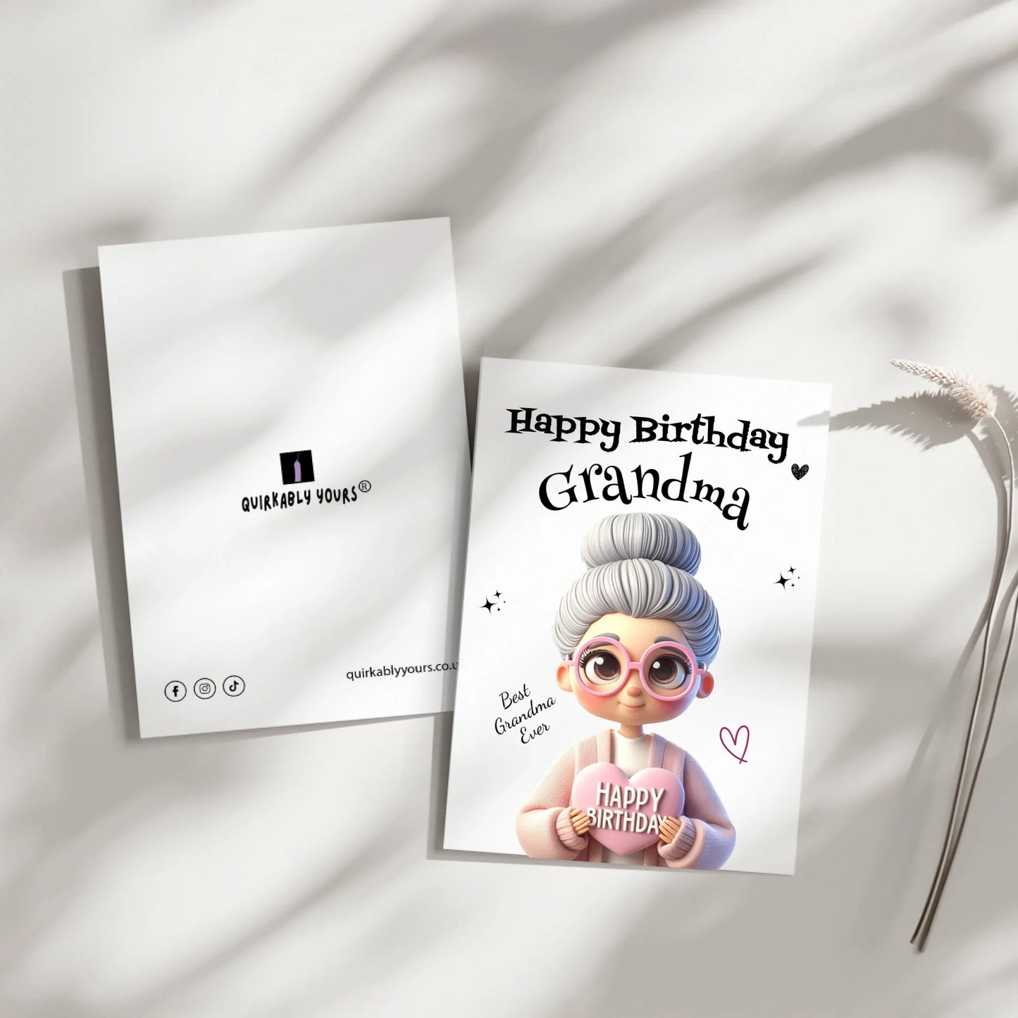 quirky birthday card with custom message