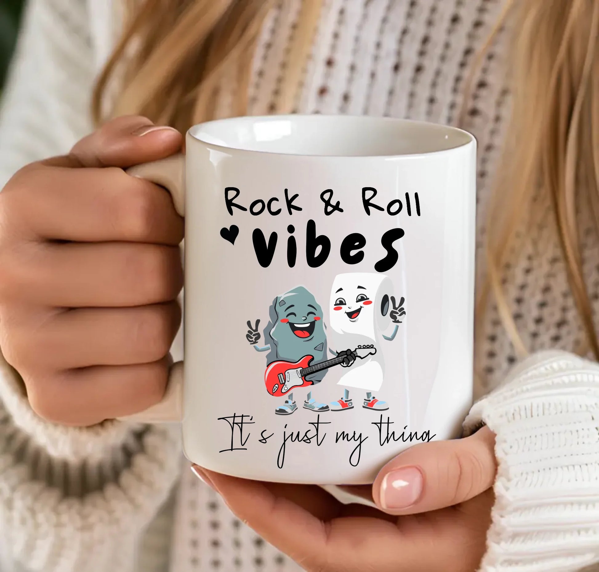 Funny music pun mug