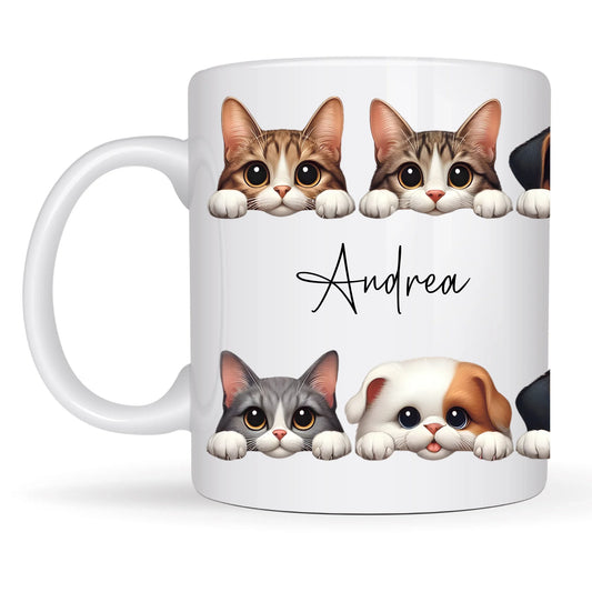 funny pet mug with custom text