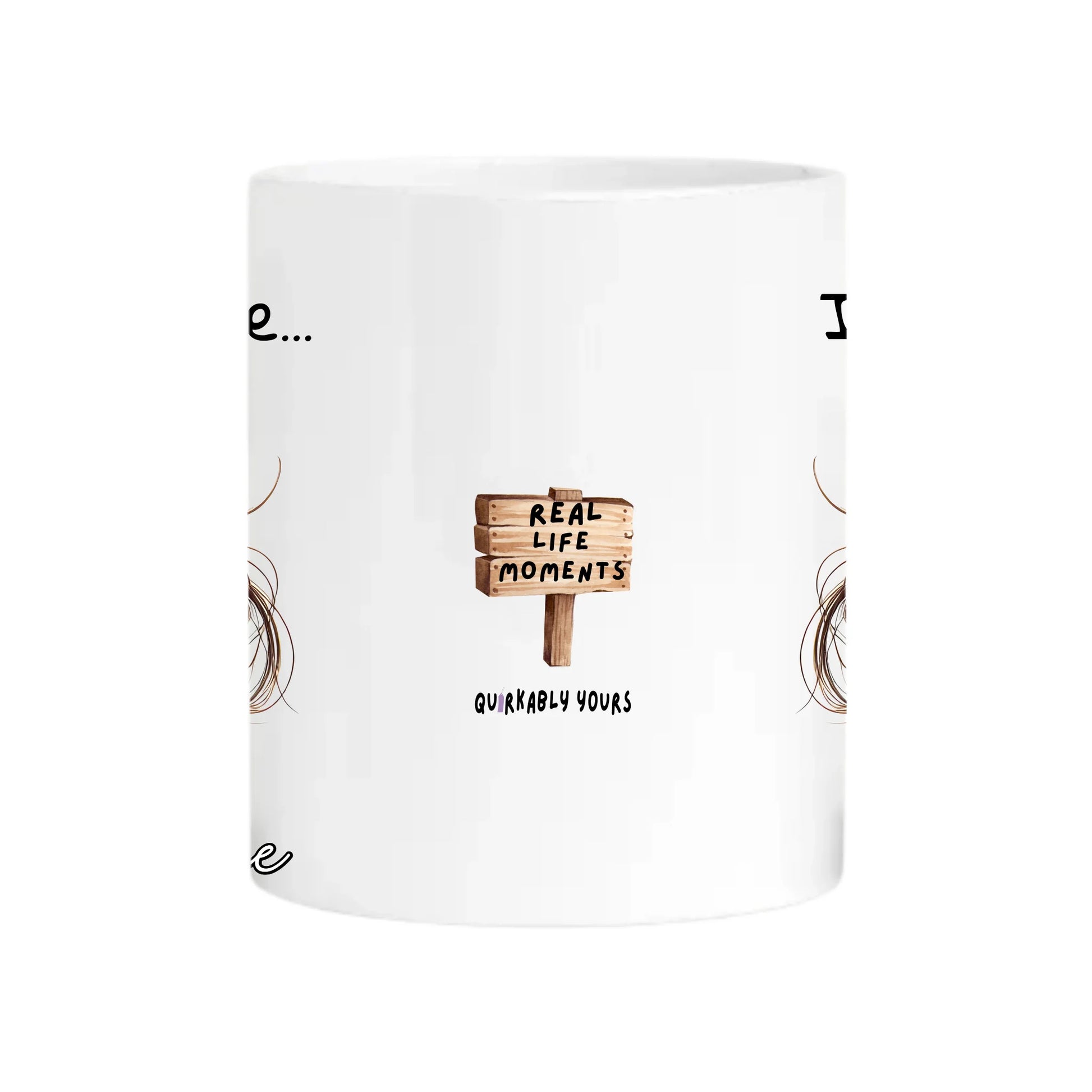 Cheeky personalised mug with red wine design