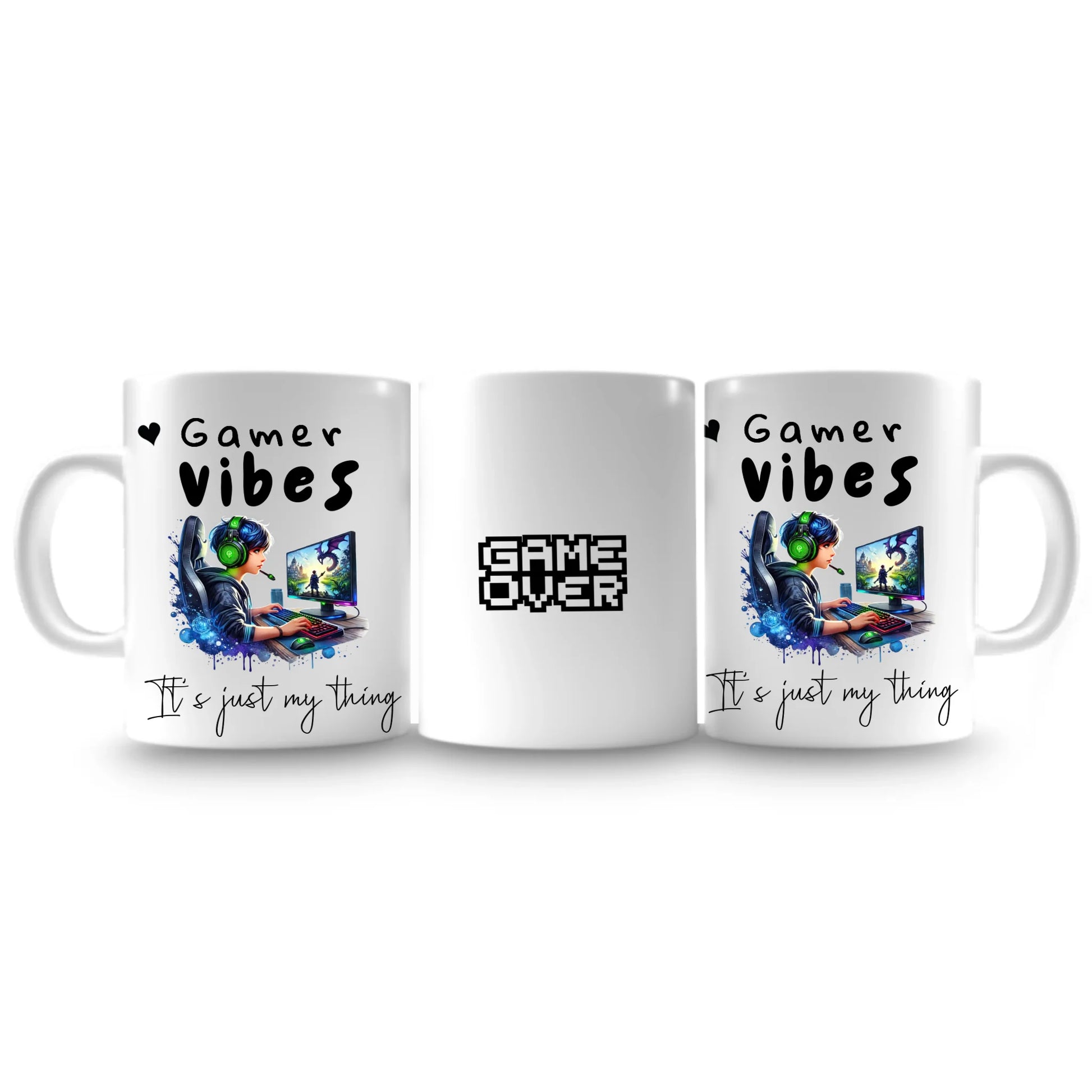 gamer gift mug add text