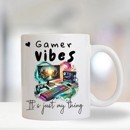 Gamer vibes custom mug